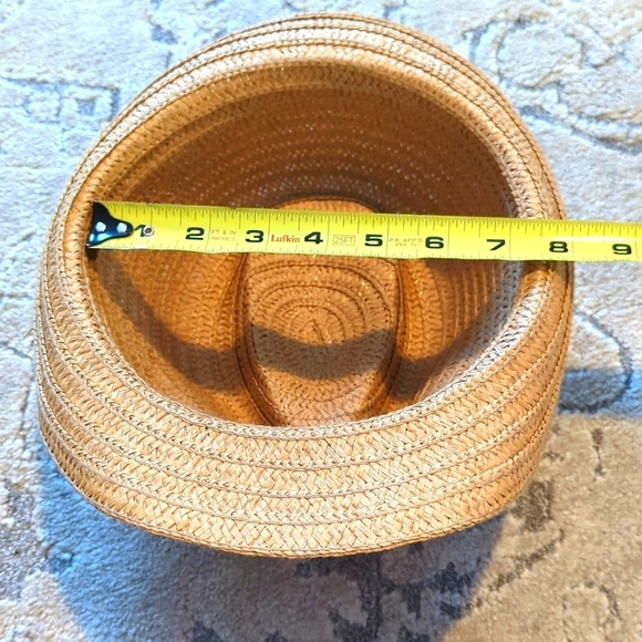 Straw Hat with Black Ribbon - Picture 4 of 5